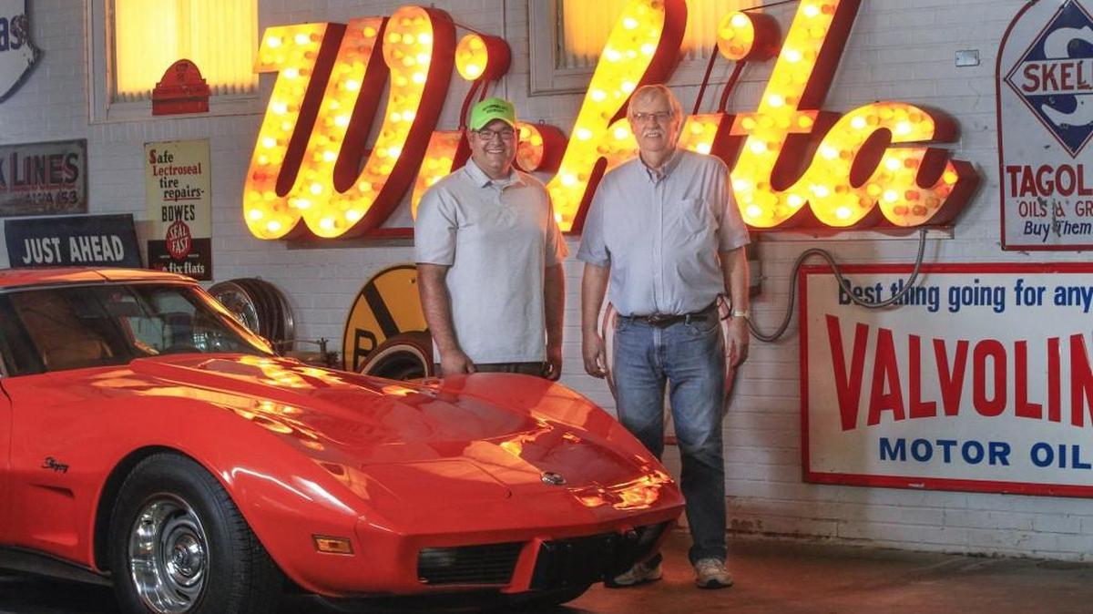 Joshua Blick, left, is the new owner of the Automobilia Moonlight Car Show & Street Party, which Gary Carpenter, right, started in 1995.