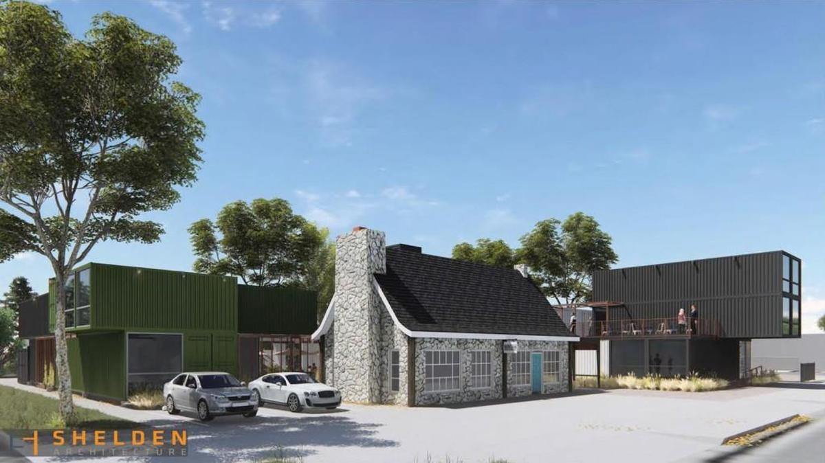 The new Revolutsia at Central and Volutsia will feature an outdoor food court development that will use shipping containers as some of its buildings.
