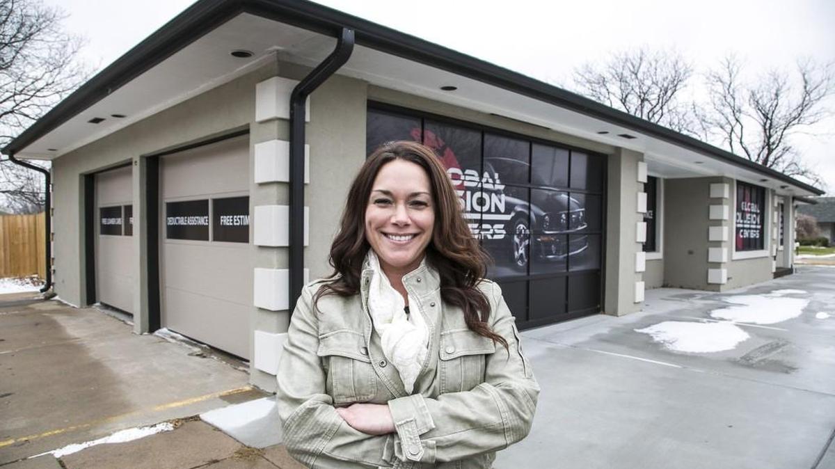 Kristi Patton of Global Collision Centers, which has two body shops and is now opening an estimating center on North Tyler.