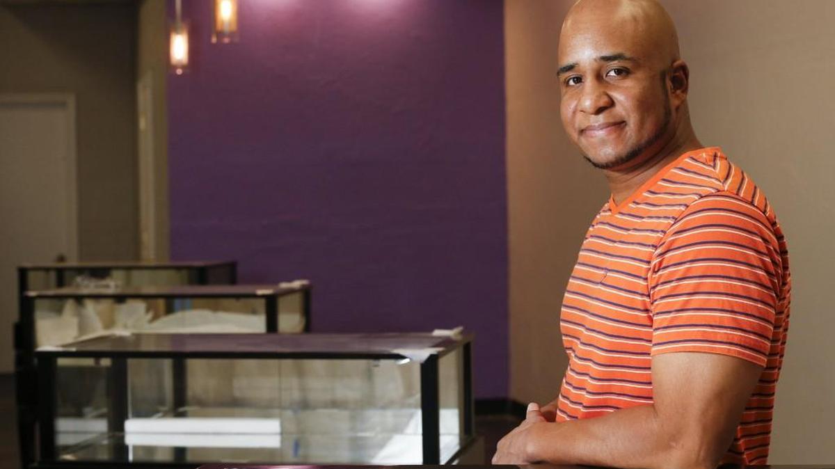 Former electrician Tommy Jackson is opening a beauty supply store called B U Beauty at Normandie Center this month.