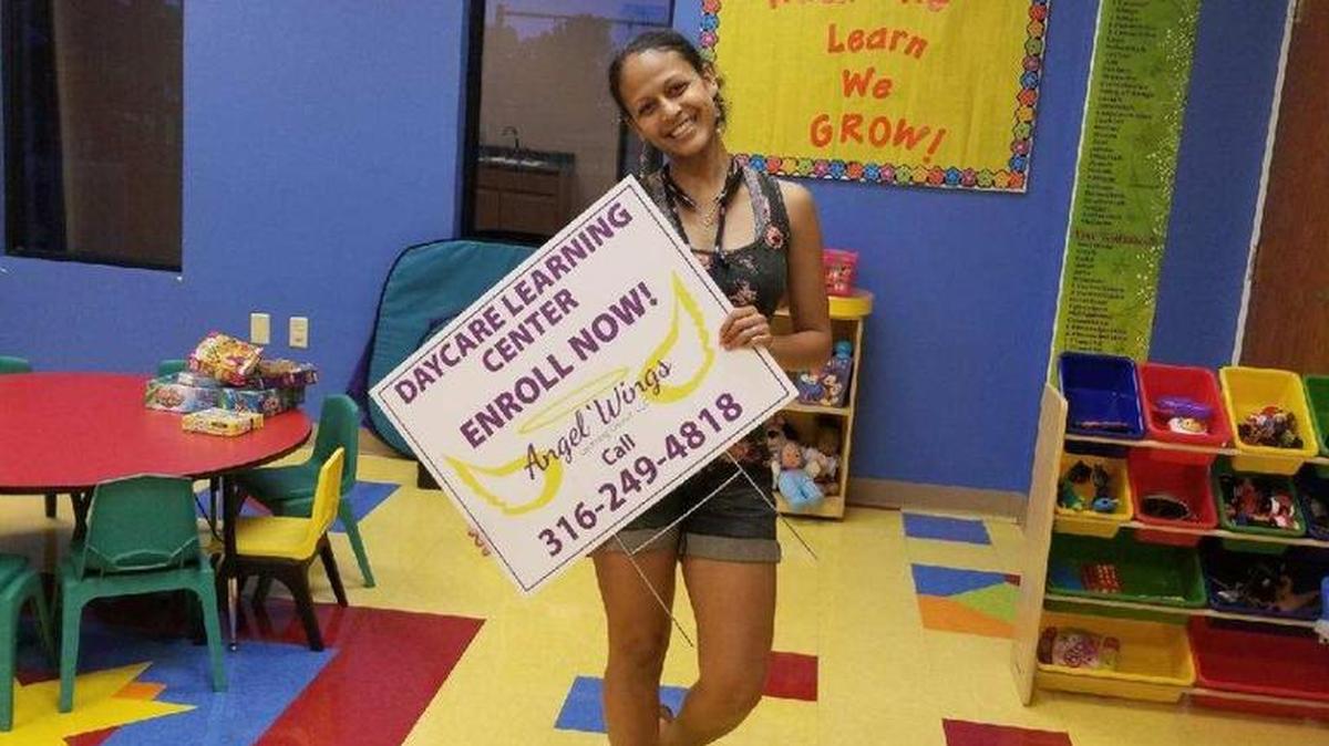 Marissa Harris is carrying on a day care tradition with her new Angel Wings Learning Center, which opens Tuesday at Woodland Lakes Community Church.