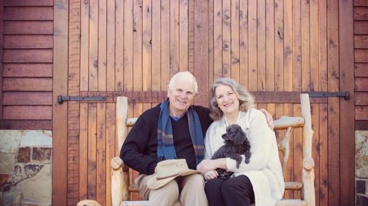 Dan Stockemer with his late wife, Mary. Stockemer says his wife was the inspiration for Prairie Hill Vineyard at Stockemer Farm.