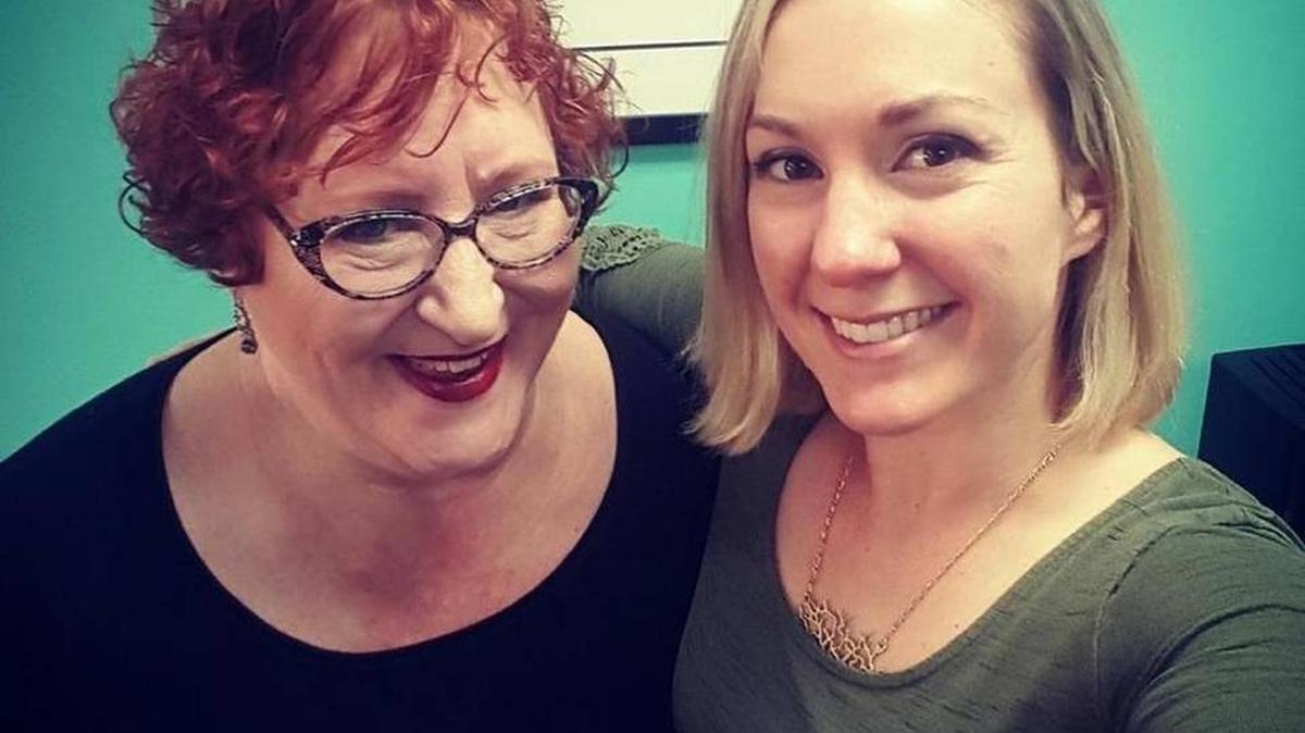 Perfect Plate owner Kira Ottaway with her business coach, Jill Miller.