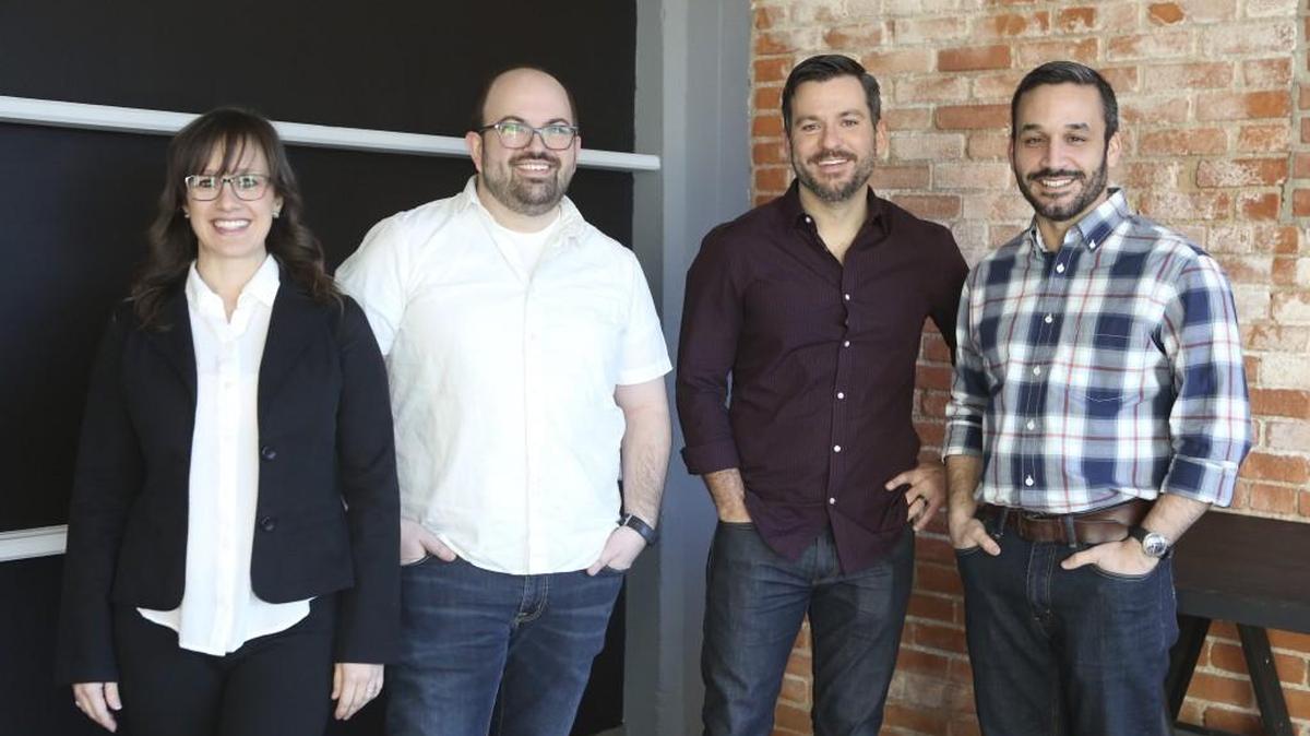 Jacque Waite, left, and Method Productions partners Gabe Juhnke, Rik Dubiel and Luis Rodriguez are expanding into new Old Town space and formalizing a few services they offer in addition to video production.