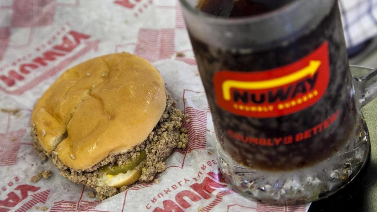 A NuWay sandwich and root beer
