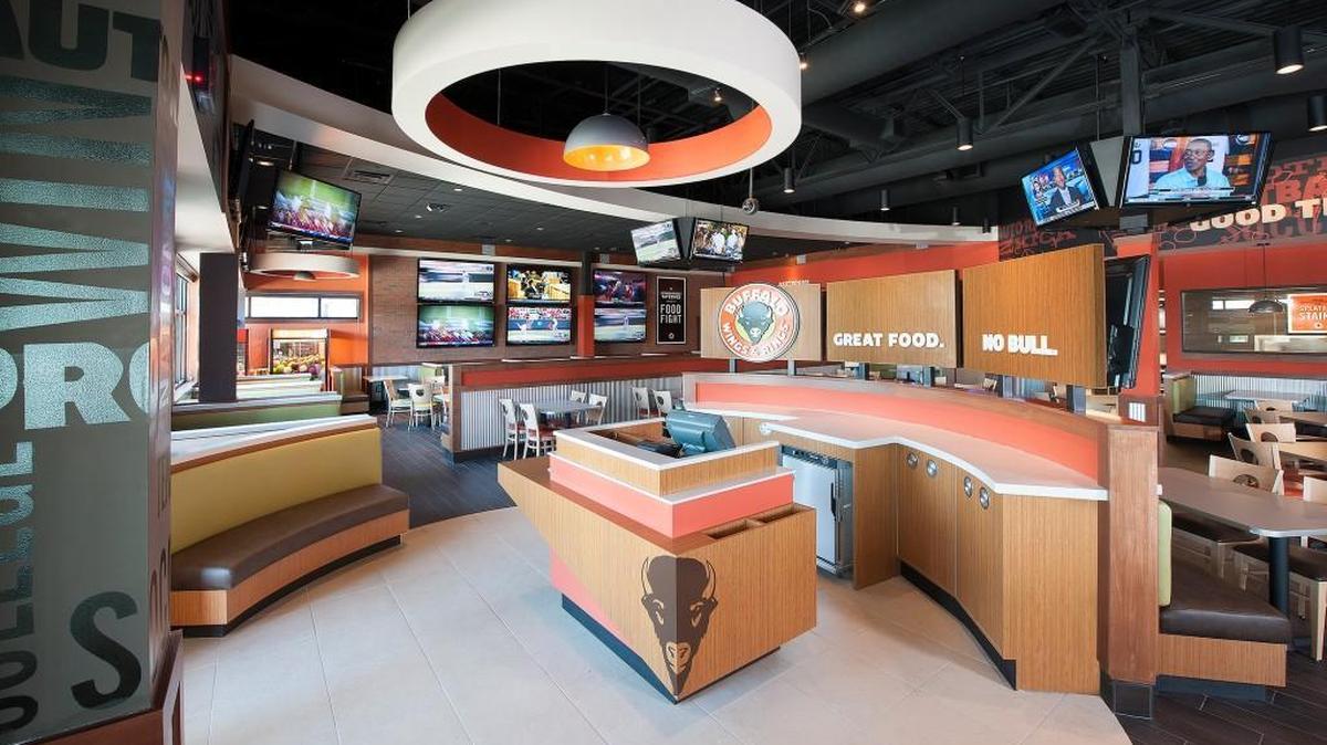 Buffalo Wings & Rings will have what franchisee Zac Blue calls club-level, higher-end finishes and an atmosphere friendly to families.