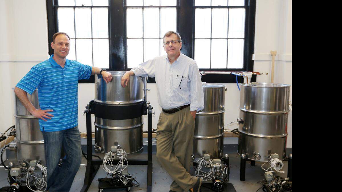 
Jason Algya, left, and Tom Kryzer are opening Third Place Brewing in downtown Wichita later this year. Kryzer says “the more the merrier” when it comes to all the new breweries in town.
