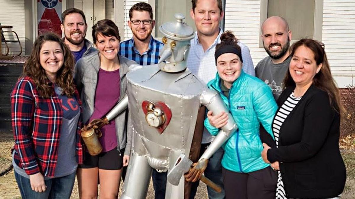 Clifton Square is going to be a good fit for Wichita Young Life, says metro director Matt Shepherd, back right. Others involved with Young Life include, from front left, Ashley Coltrane, Blair Hanning, Bethany Bastain and Lori Hartline and, from back left, Brock Glenn, Seth Lindberg and Andrew Calderwood.