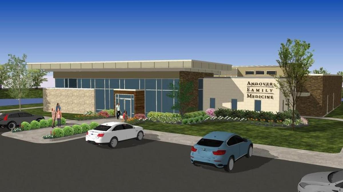 The future home of Andover Family Medicine, which is moving to the Cornerstone Office Park and building a new 10,000-square-foot building.