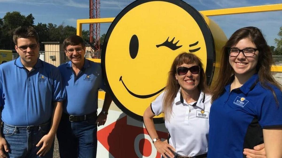 The Winkley family is preparing to expand its year-old Store in a Wink. From left are Jonathan Winkley, Jerry Winkley, Lisa Winkley and Wendy Winkley.