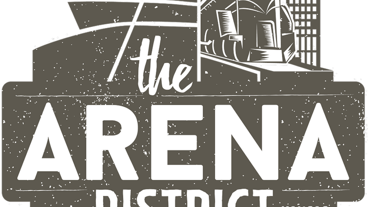 Marketer Bruce Rowley is encouraging people to use this logo that his agency created for an area he’s calling the Arena District.