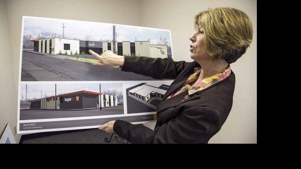 
HopeNet executive director Charity Schaulis says the nonprofit’s renovation of its space at 2501 E. Central is a “legacy project” thanks to the late Nancy Cochener as well as other donors.
