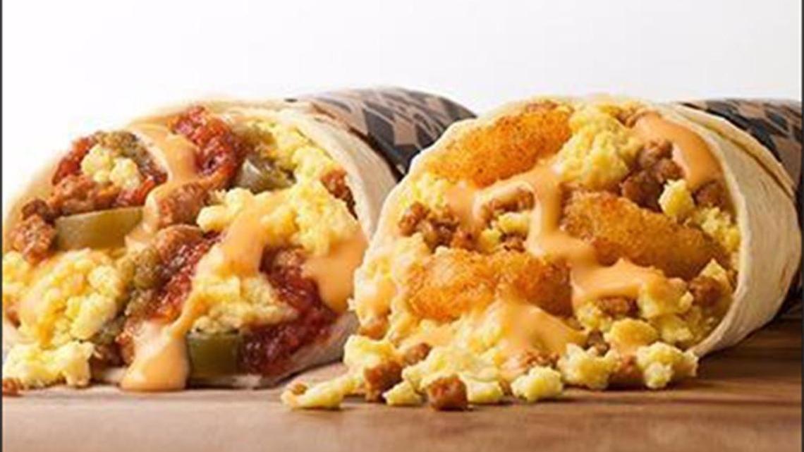 Diners at the new Taco John’s in Derby can order tacos off the menu or build their own, including breakfast tacos.