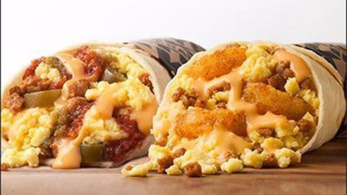 Diners at the new Taco John’s in Derby can order tacos off the menu or build their own, including breakfast tacos.