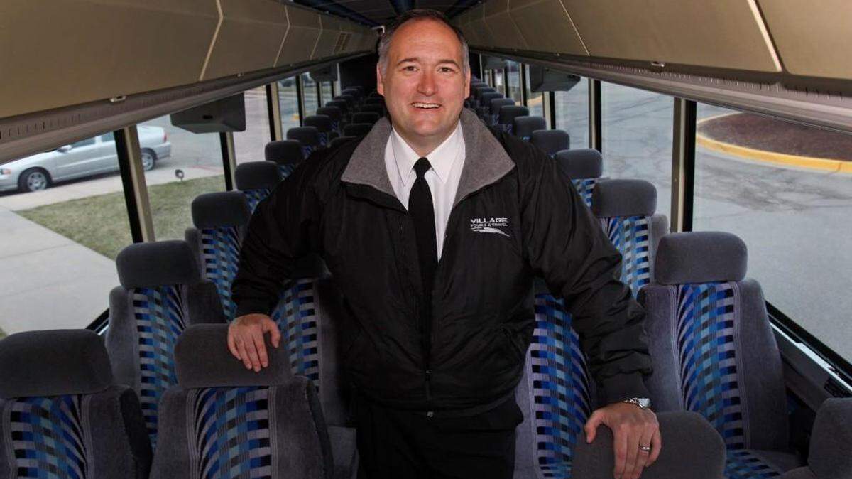Village Tours & Charters president Jeff Arensdorf is moving his business from 21st and Tyler to 10 acres where he purchased land at K-96 and Ridge Road.
