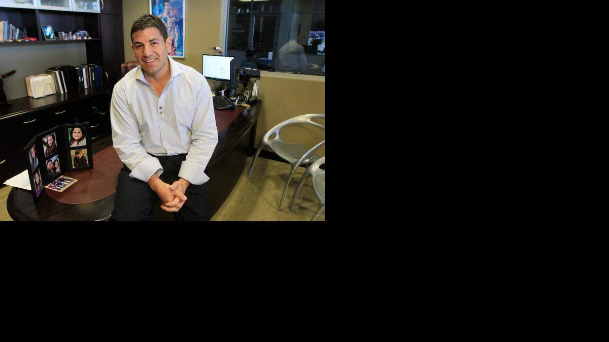 
Brandon Steven, shown in his office at Eddy’s Toyota, has purchased Volvo of Wichita. He’s taking it over on April 1 and renaming it Eddy’s Volvo of Wichita. 
