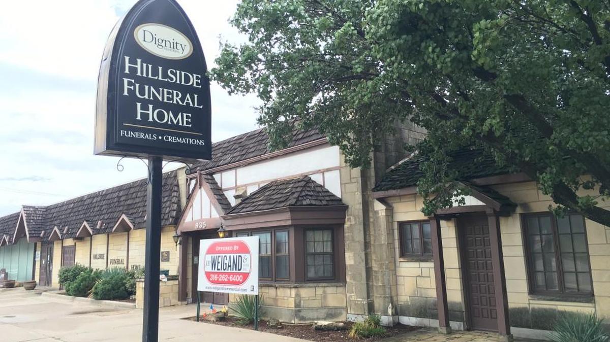 Hillside Funeral Home is named for its original mortuary at 935 N. Hillside, but it is now operating only out of its location at 2929 W. 13th St. The property on North Hillside is for sale.