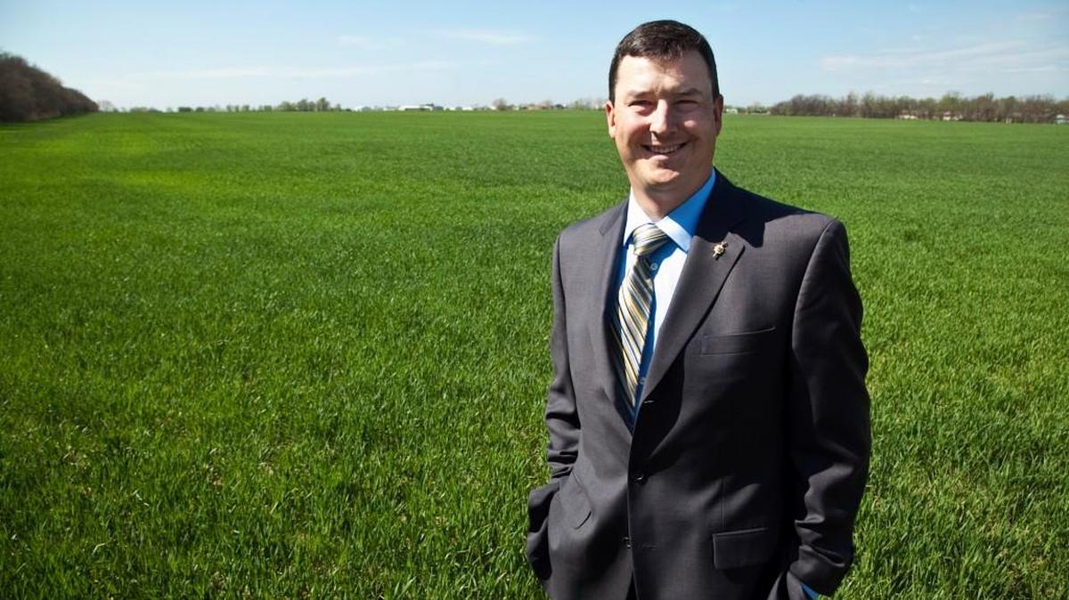 It’s been several years since Goddard administrator Brian Silcott was photographed in this field where the city hopes to build an aquatic center, but he says a deal to move forward is now imminent.