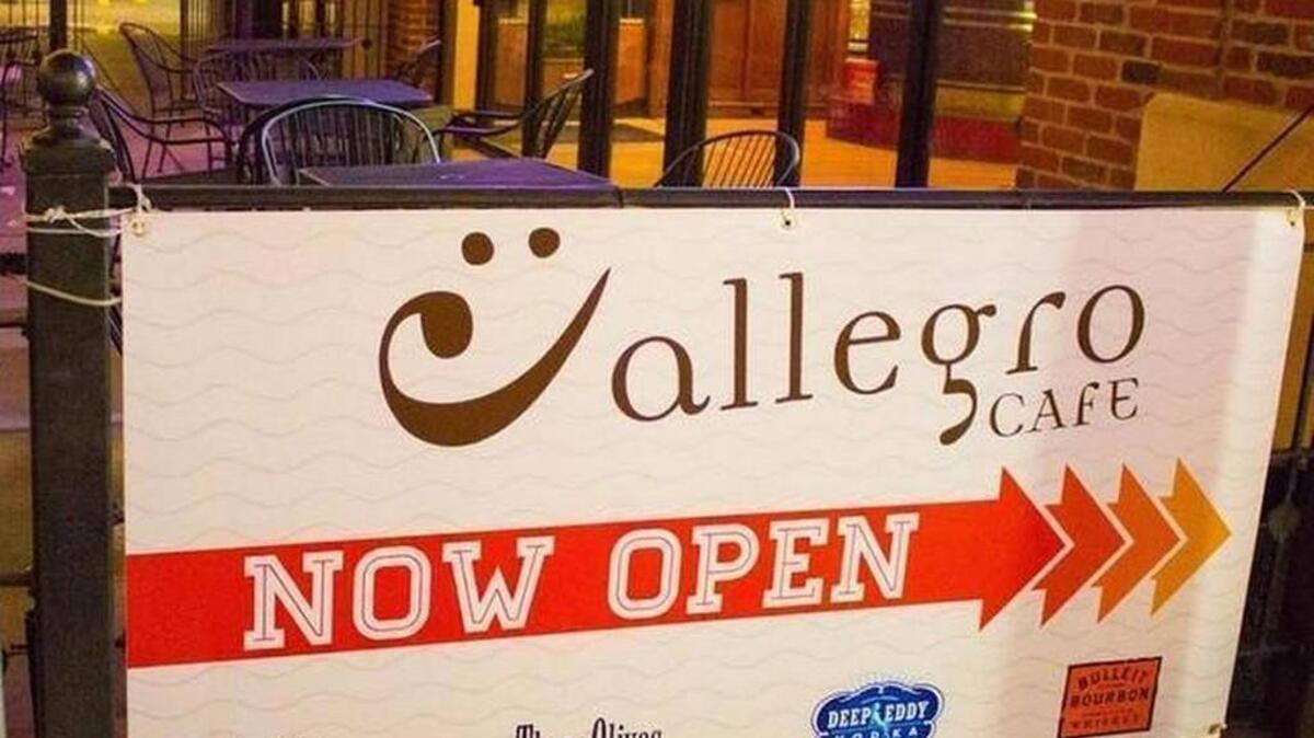 
Melad Stephan has closed his Allegro Cafe, which previously was Janet Rine’s Caffe Moderne.
