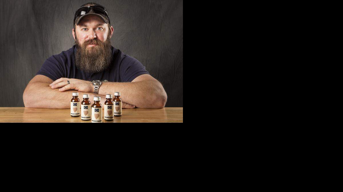 
Wounded former Marine Matt Amos, who is happily growing facial hair these days, is starting a beard oil company called Admiral’s Pennant.
