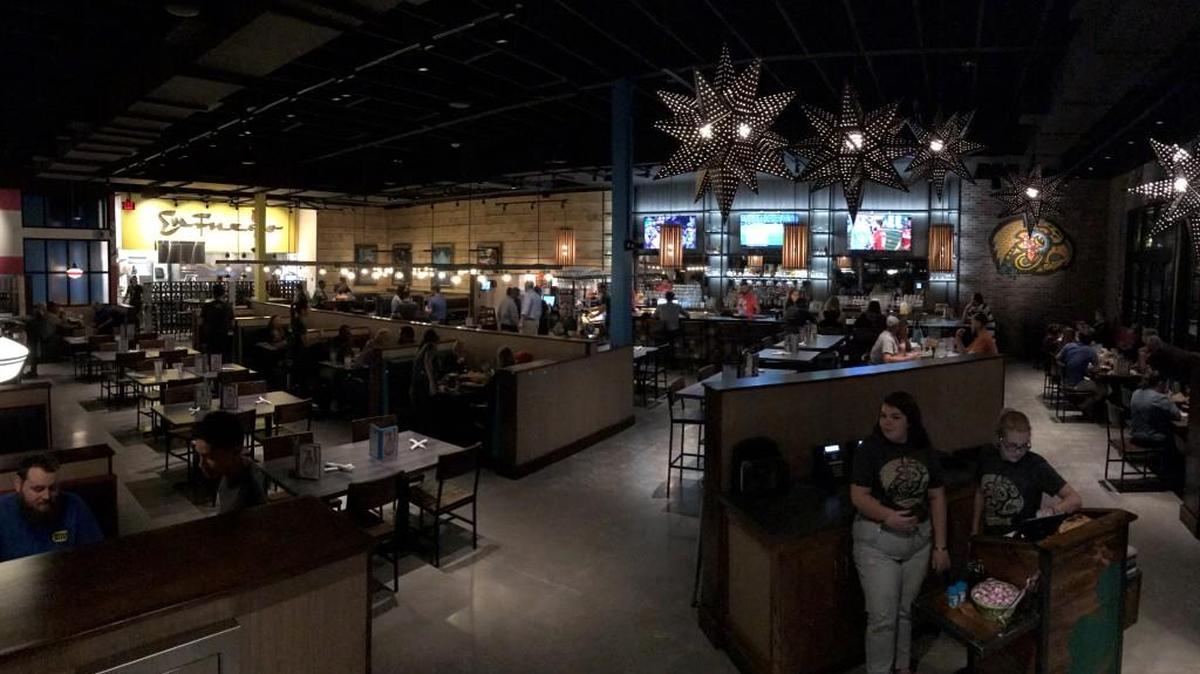 One of the new Carlos O’Kelly’s prototypes is this one in Iowa City, Iowa. It features a high ceiling and lots of openness that Sasnak Management president Jon Rolph says leads to more energy in the restaurant.