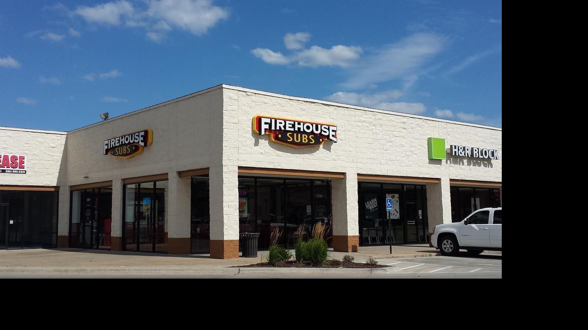 
Franchisees Andrew and Megan Reece, who opened the Wichita area’s first Firehouse Subs at Eastgate Plaza at Kellogg and Rock Road in 2013, have opened another Firehouse Subs at a new strip center in Regency Lakes at 21st and Greenwich. (July 19, 2015)
