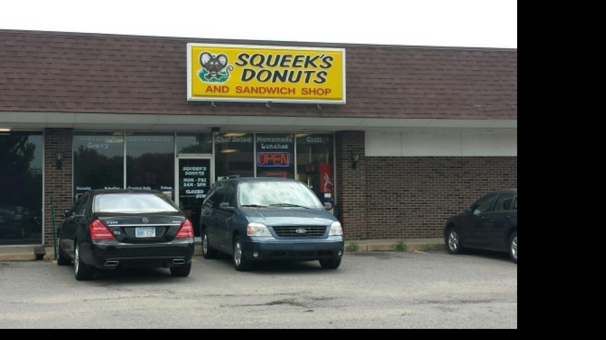 
Squeek’s Donuts at 734 N. Waco in Wichita is closing. Its contents will be auctioned July 14. 
