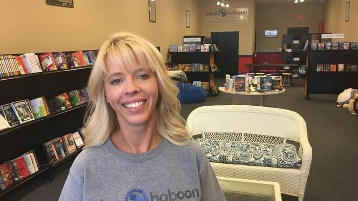 Sara Ornelas had opened her Blue Baboon Books at NewMarket Square last year as a temporary pop-up store. Now, she's moving to permanent space at Westlink Village.