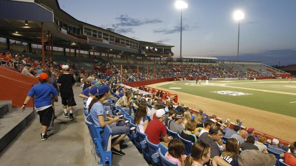 Fans take in a Wingnuts game at Lawrence-Dumont Stadium in 2013. The city wants to replace Lawrence-Dumont with a new baseball stadium.