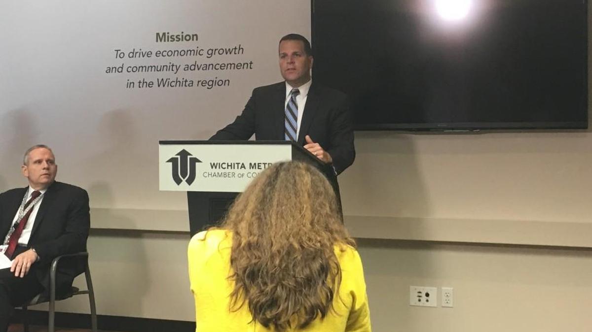Gordon Ramsay, chief of police in Wichita, spoke at a press conference Wednesday about Medicaid expansion in Kansas.