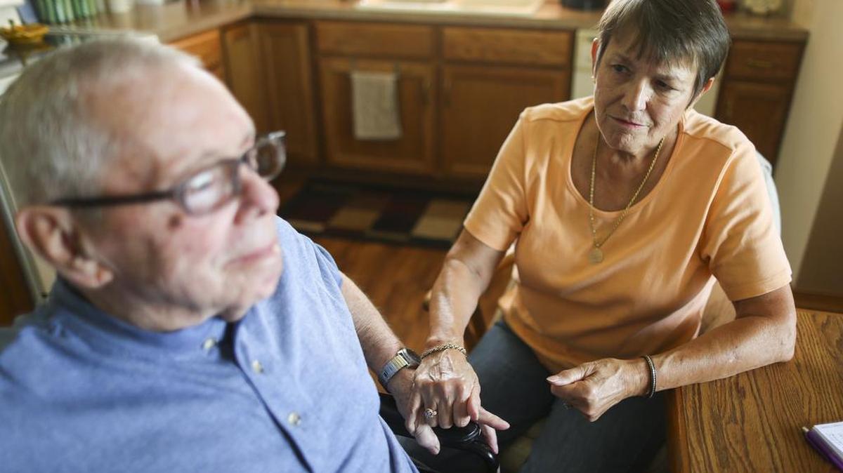 Anne and Bill Uhler have been married 49 years. Bill was diagnosed with Parkinson’s-related dementia in 2012, and Anne has been his primary caretaker since that time.