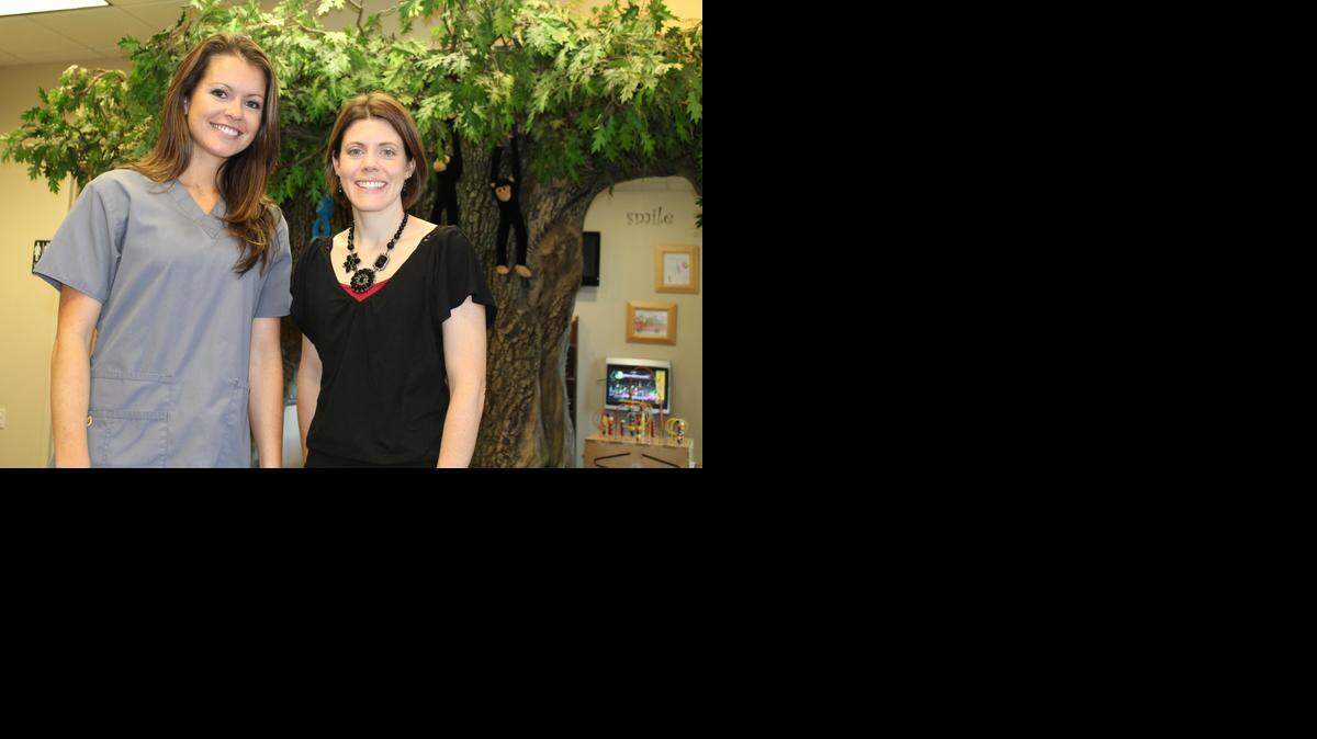 
Pediatric dentists Mariah Frazier, left, and Crystal Walker are partners in Children’s Dental Professionals, which will start work on a new practice building next month.
