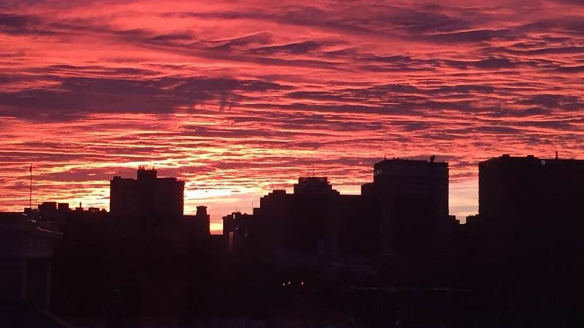 Caribbean sunsets are no match for the ones out of the windows of The Wichita Eagle and its longtime home at 825 E. Douglas.
