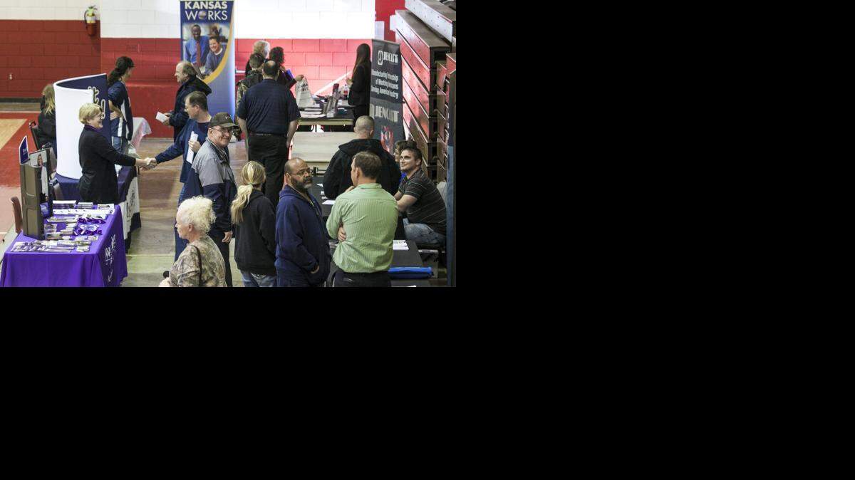 
Coffeyville-area residents attend a job fair in November. (Nov. 20, 2014)
