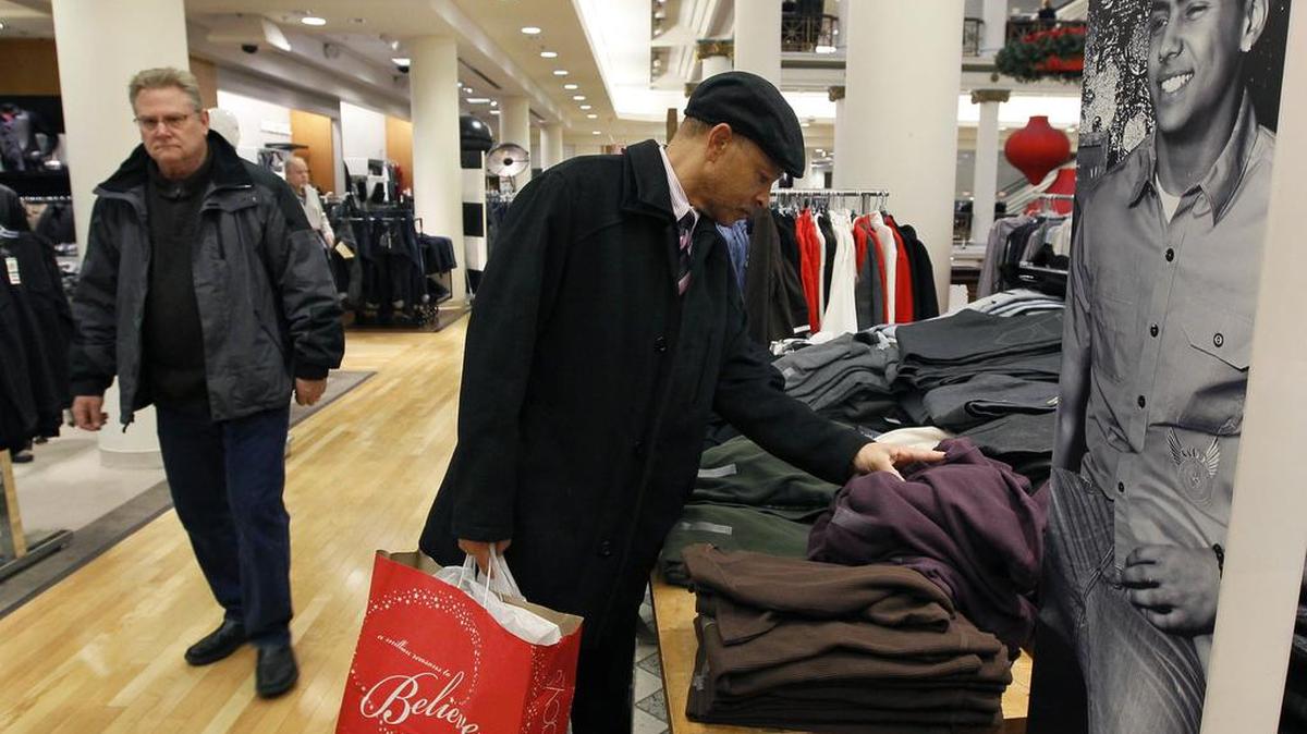 The number of holiday hires is half of what it has been over the last decade. The growth in online Christmas shopping may be one reason.