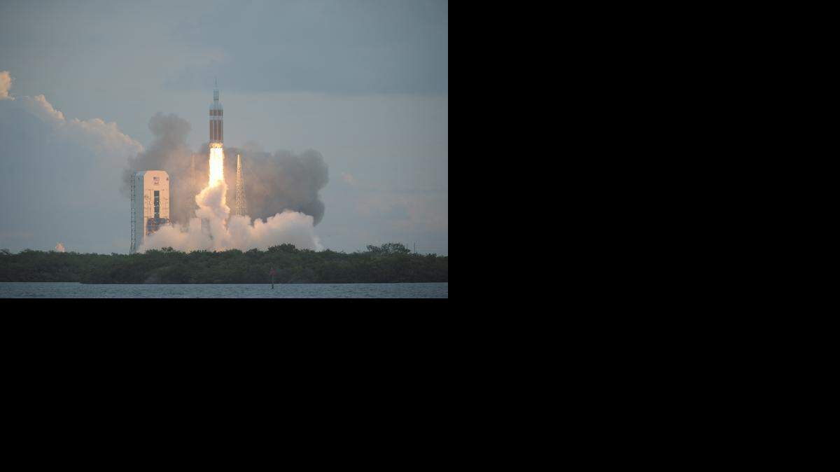 
NASA's spacecraft Orion launched at 7:05 a.m. Friday morning from Cape Canaveral, Fla. 

