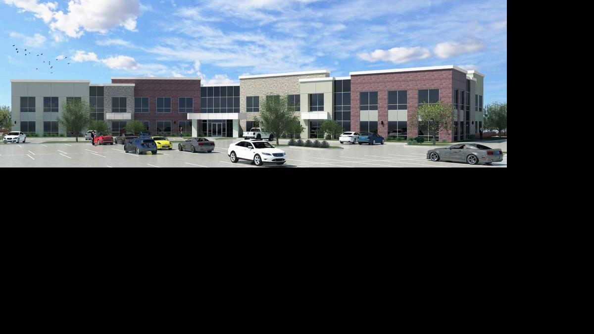 
This illustration shows the Offices at Cranbrook’s third and largest building at the office park at 10111 E. 21st St.
