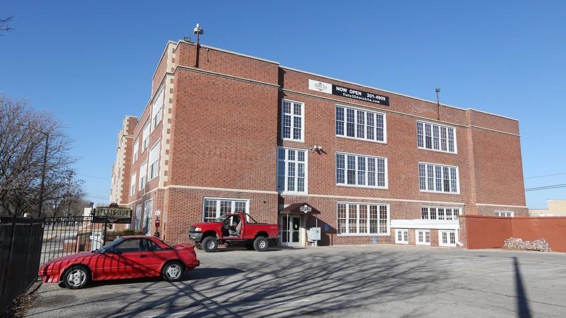 The Flats 324 at 324 N. Emporia are apartments in a former Wichita high school.