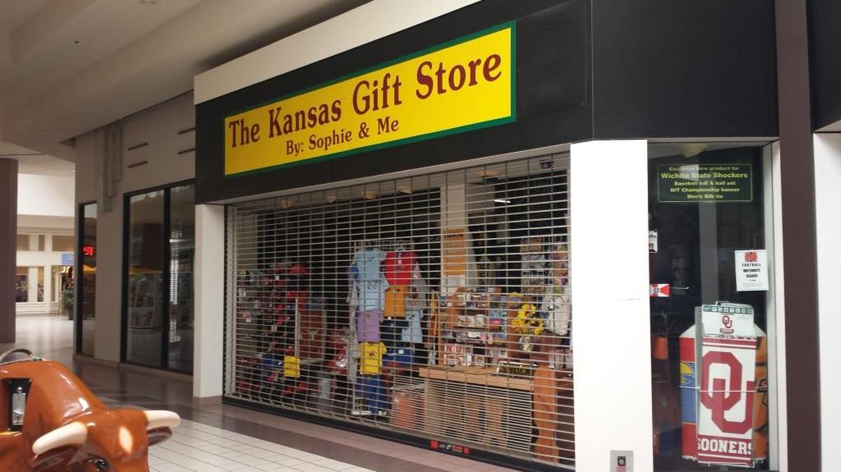 
The Kansas Department of Revenue and Sedgwick County Sheriff seized the business assets of Kansas-themed gift shop Sophie & Me at Towne West Square.
