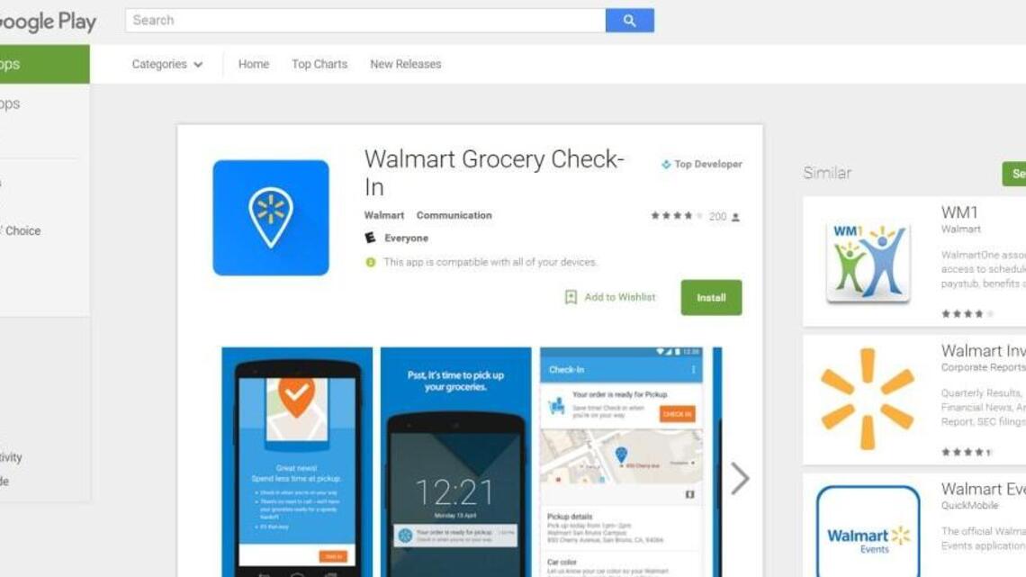 New Wal-Mart app speeds grocery pickup