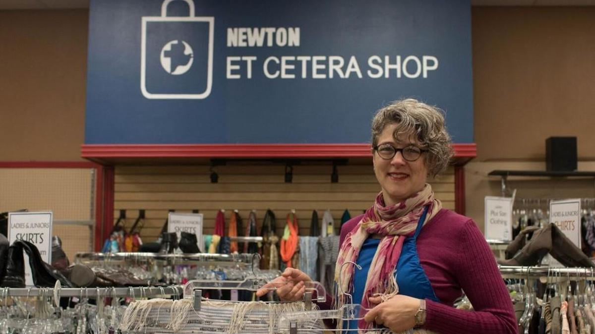 Sara Dick, general manager of the Newton Et Cetera Shop, calls the thrift store “a busy place in downtown Newton.”