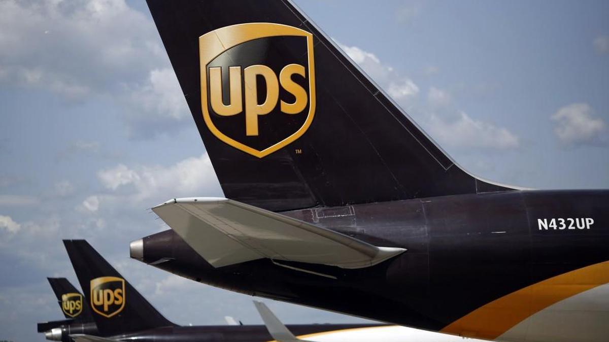 United Parcel Service Inc. (UPS) Worldport facility in Louisville, Kentucky.