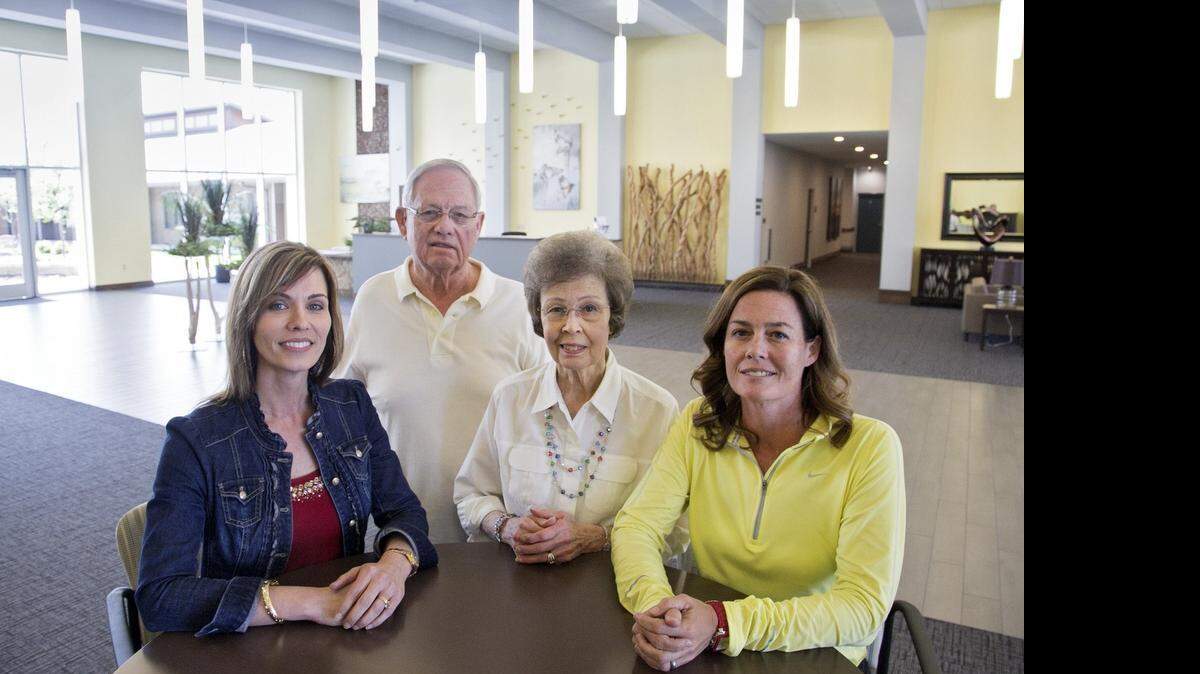 
Jill Steiner, left, her parents, John and Marilyn Dugan, and her sister Dianne Kilby are among the operators of Dove Estates in Goddard. 
