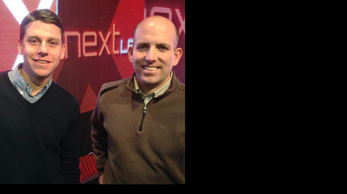 
NextLED sales director Brett Wright, left, and chief operating officer Luke Luttrell say their strategy is to grow in a way that keeps the company profitable and viable.
