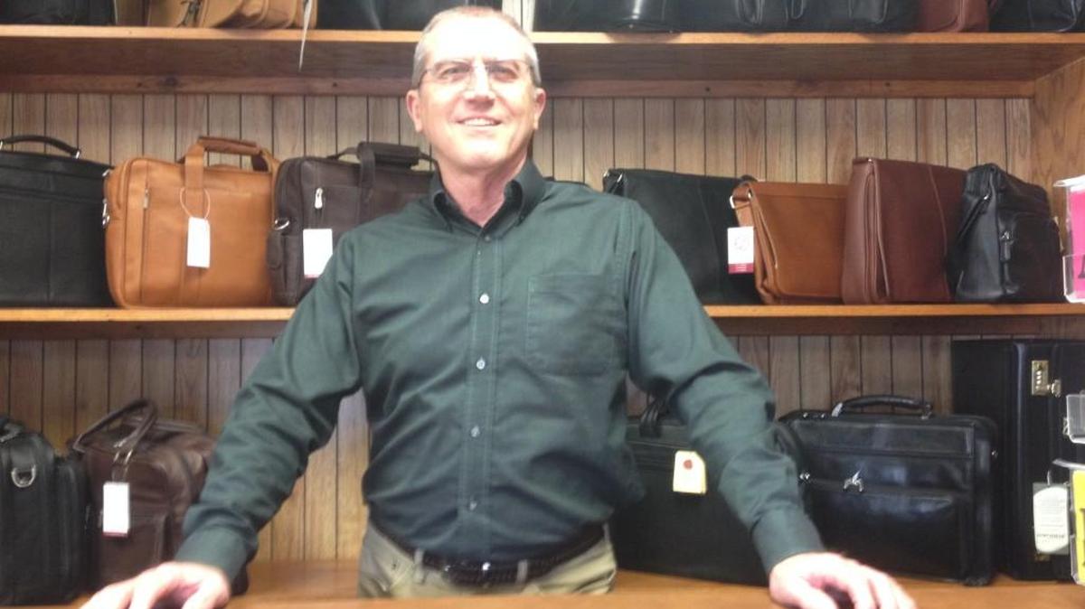 Richard Means has owned Devon Luggage in Delano since 1974.