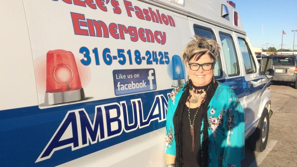 LeeAnn McDonald had to have this used ambulance for her fashion business.