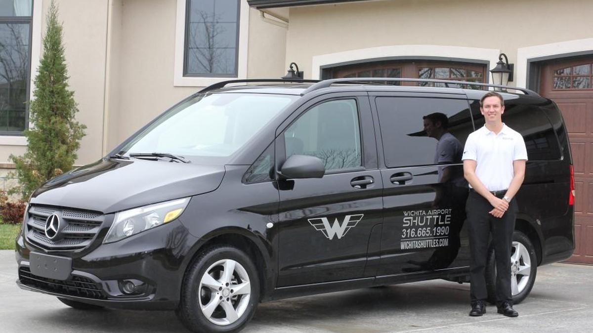 Daniel Masterson is one of the drivers with Wichita Airport Shuttle, which started business in December.