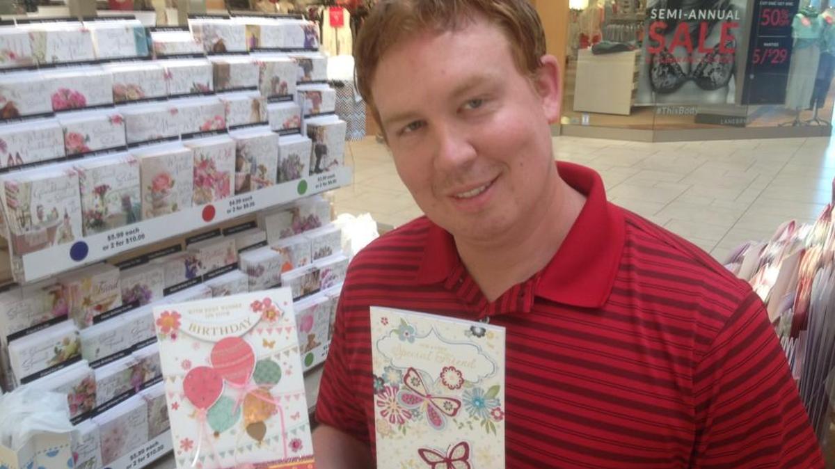 John Jarvis has opened English Charm Greetings, which features traditional English greeting cards.