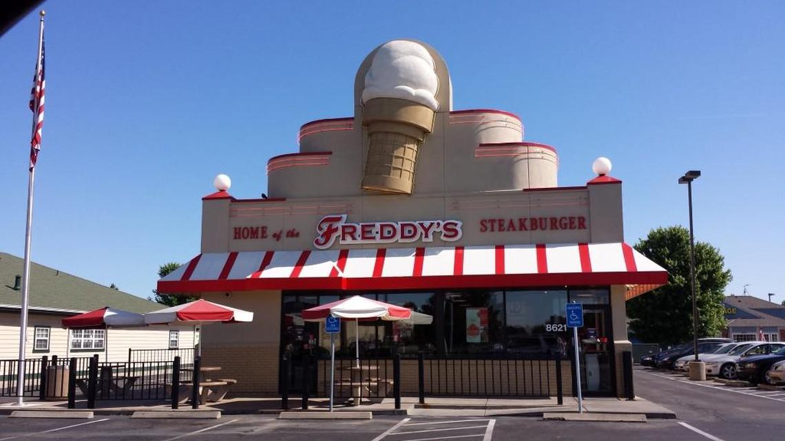 File photo of a Freddy’s Frozen Custard & Steakburgers. A franchisee with restaurants in Missouri and Arkansas is accused of not paying workers for 15-minute breaks after six hours of work.