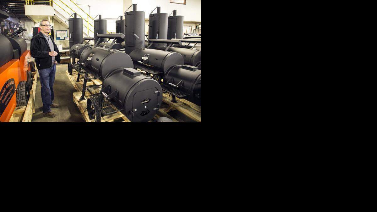 
Don Cary of Yoder Smokers talks about the variety of smokers his company makes near Yoder.
